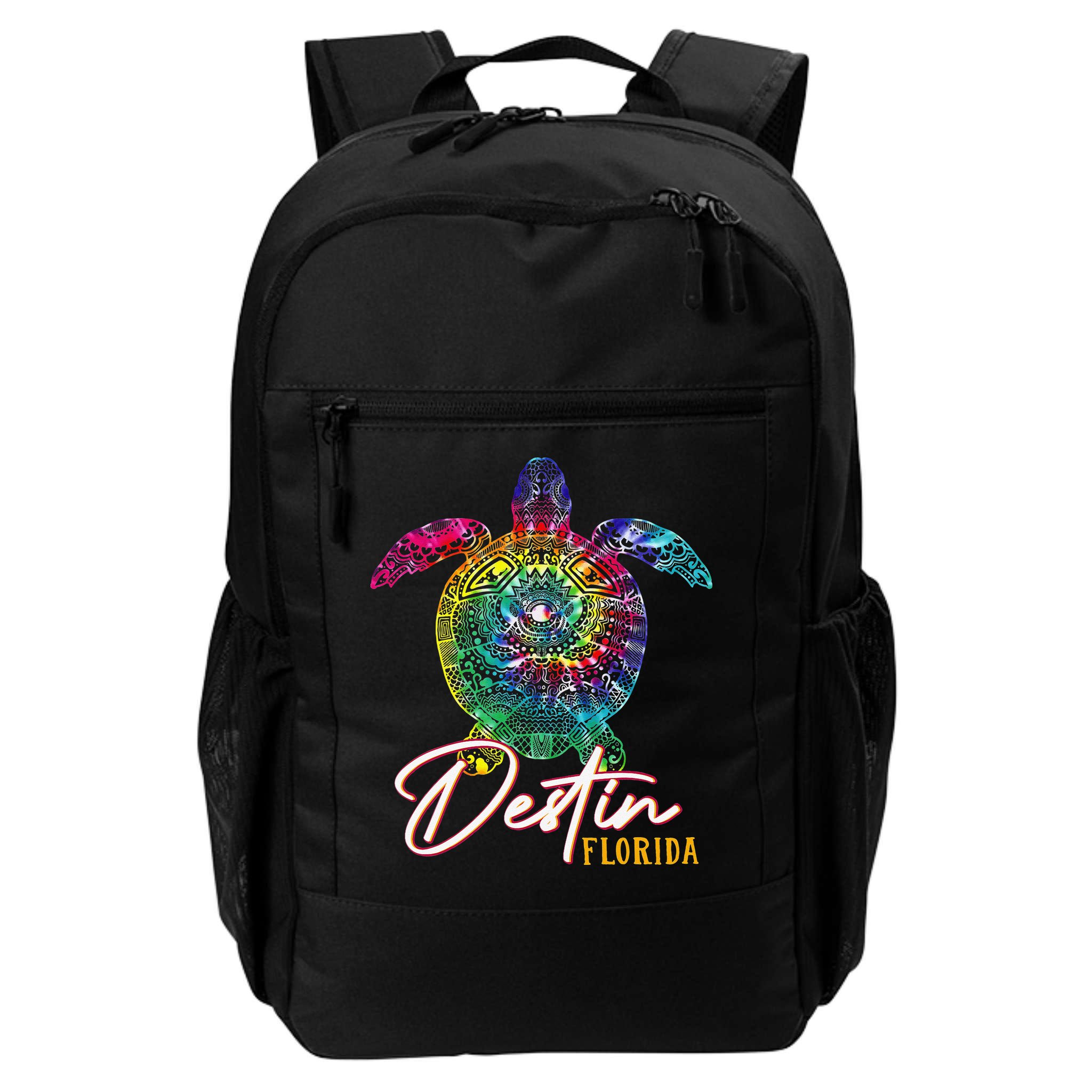Destin Tie Dye Sea Turtle Florida Matching Family Vacation Backpack