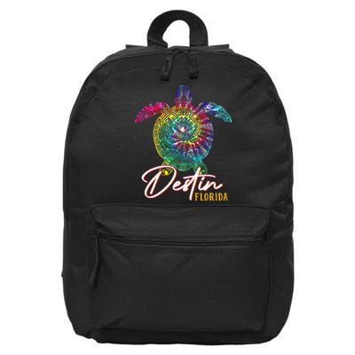 Destin Tie Dye Sea Turtle Florida Matching Family Vacation 16 in Basic Backpack