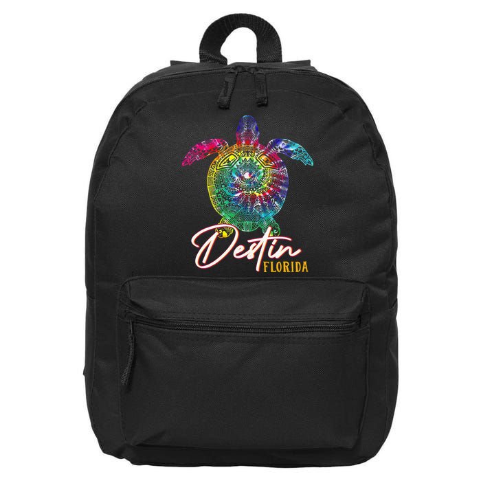 Destin Tie Dye Sea Turtle Florida Matching Family Vacation 16 in Basic Backpack