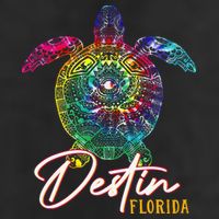 Destin Tie Dye Sea Turtle Florida Matching Family Vacation Hat