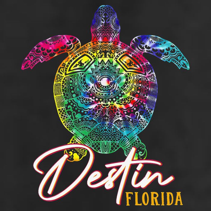 Destin Tie Dye Sea Turtle Florida Matching Family Vacation Hat