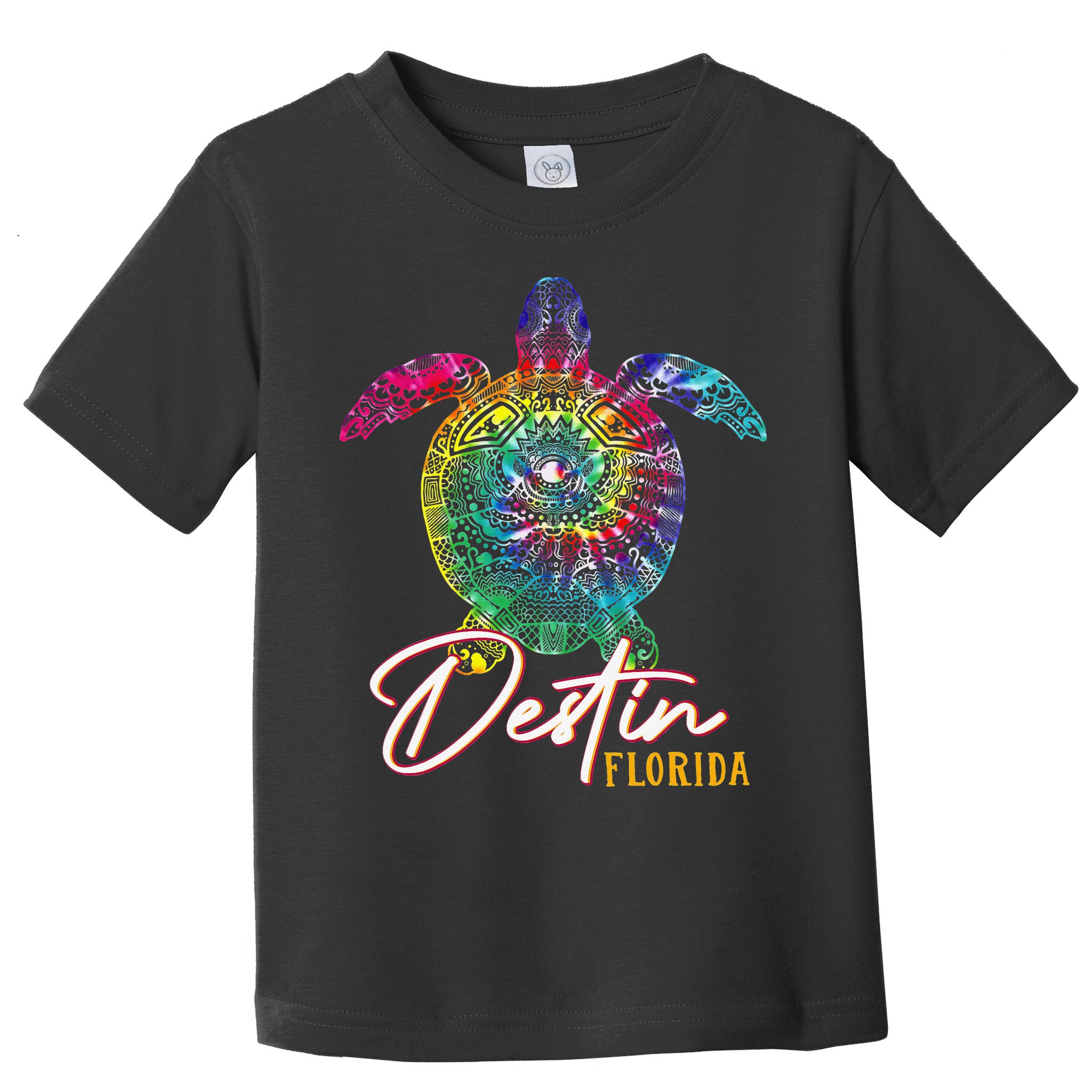 Destin Tie Dye Sea Turtle Florida Matching Family Vacation Toddler T-Shirt