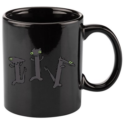 Dancing Toothless Dragon Funny Meme 11oz C Handle Ceramic Mug