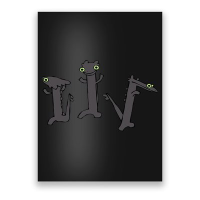 Dancing Toothless Dragon Funny Meme Poster