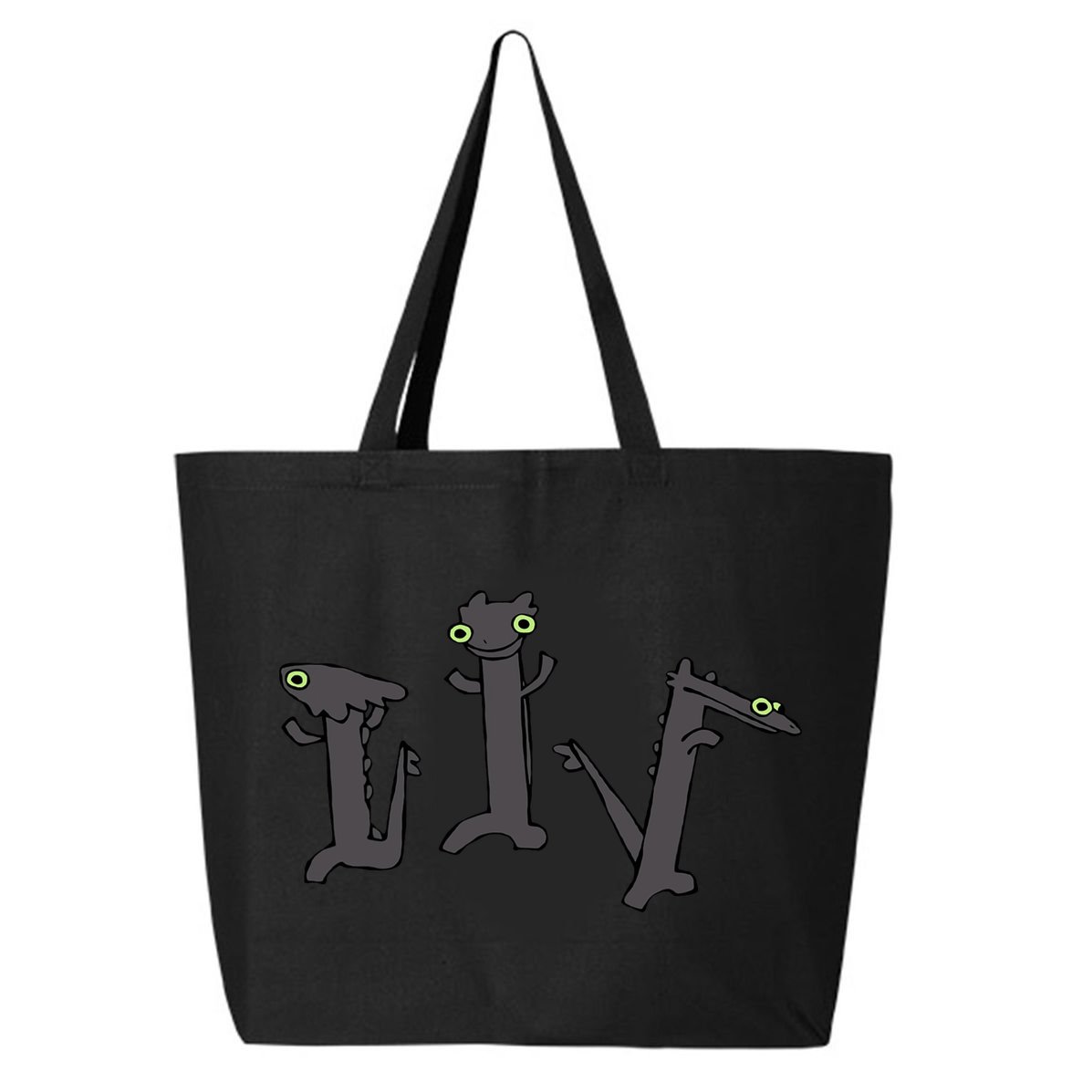 Dancing Toothless Dragon Funny Meme 25L Jumbo Tote
