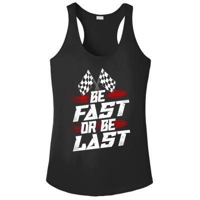 Dirt Track Drag Racing Race Vintage Gift Ladies PosiCharge Competitor Racerback Tank