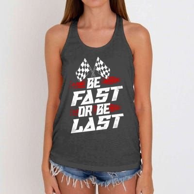 Dirt Track Drag Racing Race Vintage Gift Women's Knotted Racerback Tank