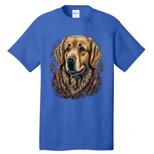 Dog Trainer Dala Art Golden Retriever Gift Tall T-Shirt