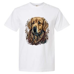 Dog Trainer Dala Art Golden Retriever Gift Garment-Dyed Heavyweight T-Shirt