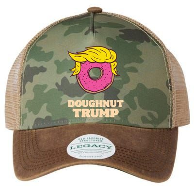 Donald Trump Doughnut Funny Humor Pun Donut Lover Legacy Tie Dye Trucker Hat