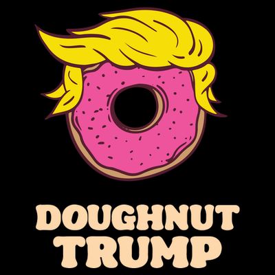 Donald Trump Doughnut Funny Humor Pun Donut Lover T-Shirt