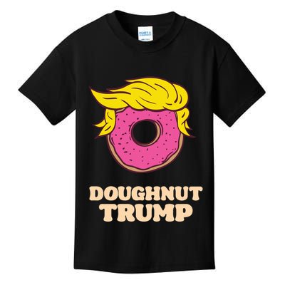 Donald Trump Doughnut Funny Humor Pun Donut Lover Kids T-Shirt