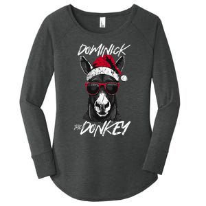 Dominick The Donkey Women's Perfect Tri Tunic Long Sleeve Shirt