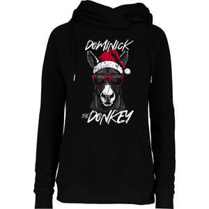 Dominick The Donkey Womens Funnel Neck Pullover Hood