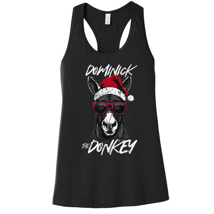 Dominick The Donkey Women's Racerback Tank