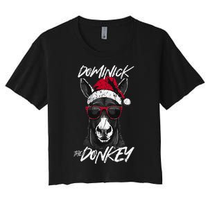 Dominick The Donkey Women's Crop Top Tee