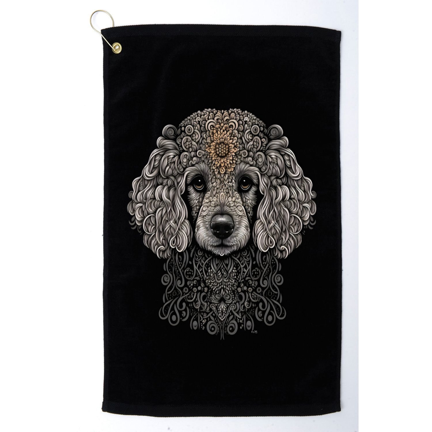Dog Trainer Dala Art Poodle Meaningful Gift Golf Towel
