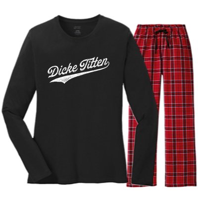 Dicke Titten Women's Long Sleeve Flannel Pajama Set 