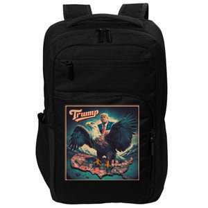 Donald Trump Eagle Usa President 2024 Retro Poster Graphic Gift Impact Tech Backpack