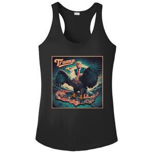 Donald Trump Eagle Usa President 2024 Retro Poster Graphic Gift Ladies PosiCharge Competitor Racerback Tank