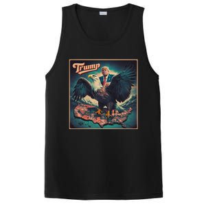 Donald Trump Eagle Usa President 2024 Retro Poster Graphic Gift PosiCharge Competitor Tank