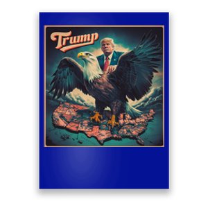 Donald Trump Eagle Usa President 2024 Retro Poster Graphic Gift Poster