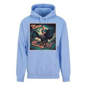 Donald Trump Eagle Usa President 2024 Retro Poster Graphic Gift Unisex Surf Hoodie