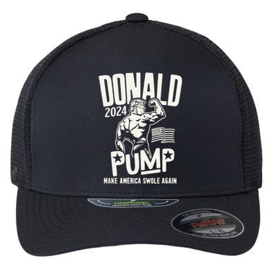 Donald Trump Election 2024 Donald Pump Make America Swale Again Flexfit Unipanel Trucker Cap