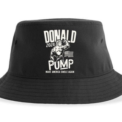 Donald Trump Election 2024 Donald Pump Make America Swale Again Sustainable Bucket Hat