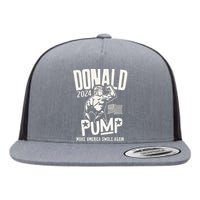 Donald Trump Election 2024 Donald Pump Make America Swale Again Flat Bill Trucker Hat