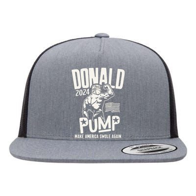 Donald Trump Election 2024 Donald Pump Make America Swale Again Flat Bill Trucker Hat