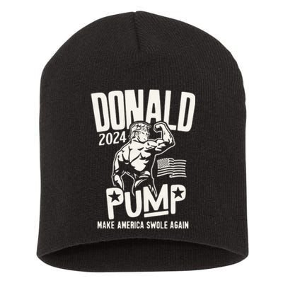 Donald Trump Election 2024 Donald Pump Make America Swale Again Short Acrylic Beanie