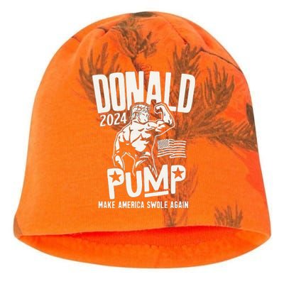 Donald Trump Election 2024 Donald Pump Make America Swale Again Kati - Camo Knit Beanie