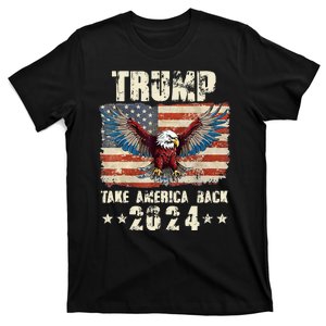 Donald Trump Eagle Usa President 2024 Take America Back Maga T-Shirt