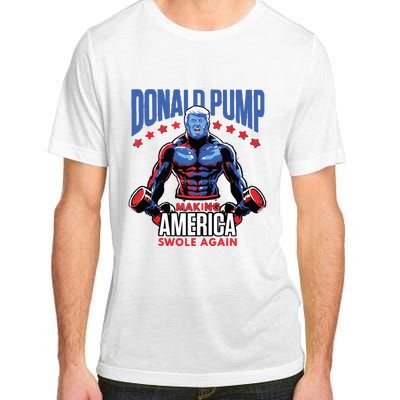 Donald Trump Election 2024 Donald Pump Make America Swole Again Adult ChromaSoft Performance T-Shirt