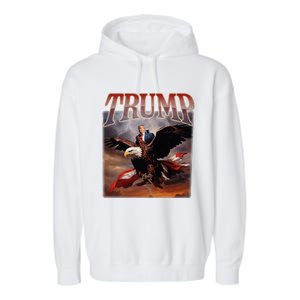 Donald Trump Eagle Usa President 2024 Garment-Dyed Fleece Hoodie