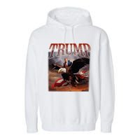 Donald Trump Eagle Usa President 2024 Garment-Dyed Fleece Hoodie