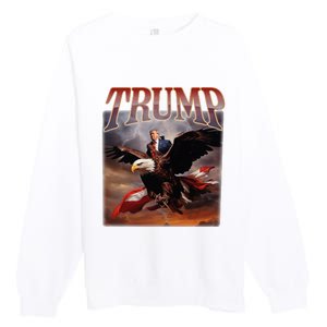 Donald Trump Eagle Usa President 2024 Premium Crewneck Sweatshirt