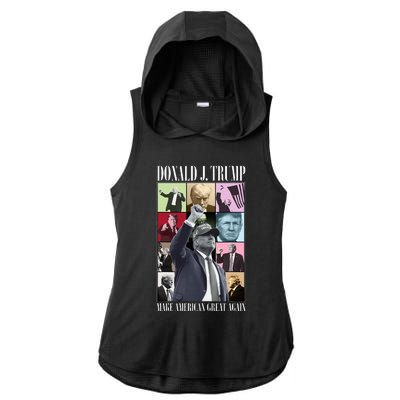 Donald Trump Era Ladies PosiCharge Tri-Blend Wicking Draft Hoodie Tank