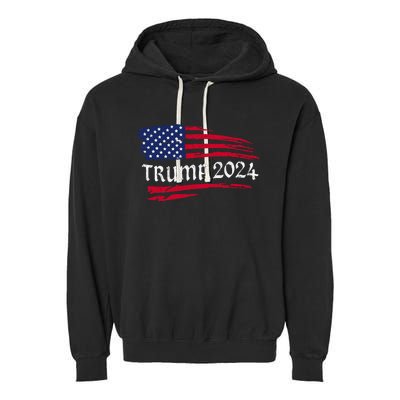 Donald Trump Election 2024 Garment-Dyed Fleece Hoodie