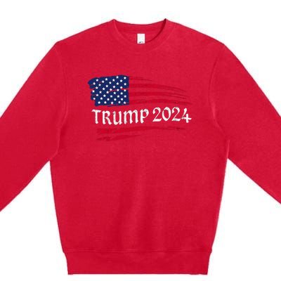 Donald Trump Election 2024 Premium Crewneck Sweatshirt