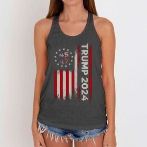 Donald Trump Election 2024 Women's Knotted Racerback Tank