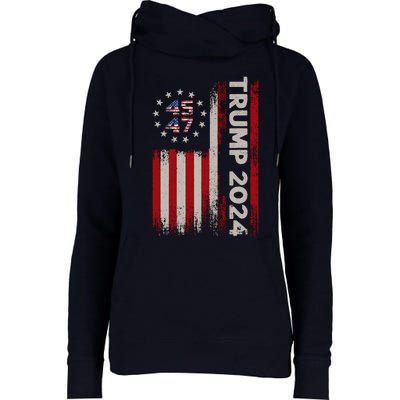 Donald Trump Election 2024 Womens Funnel Neck Pullover Hood