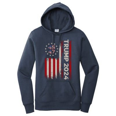 Donald Trump Election 2024 Women's Pullover Hoodie