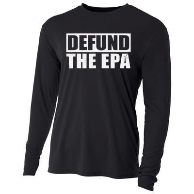 Defund The EPA Funny Meme Cooling Performance Long Sleeve Crew