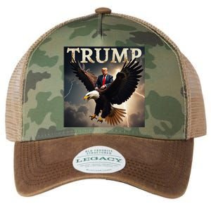 Donald Trump Eagle Usa President America Legacy Tie Dye Trucker Hat