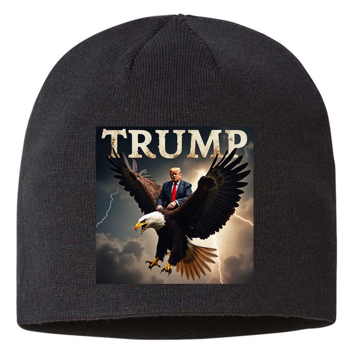 Donald Trump Eagle Usa President America Sustainable Beanie