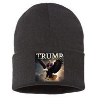 Donald Trump Eagle Usa President America Sustainable Knit Beanie