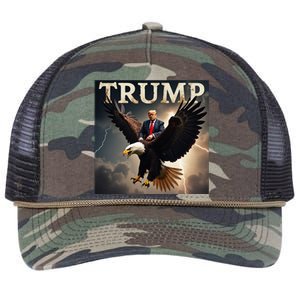 Donald Trump Eagle Usa President America Retro Rope Trucker Hat Cap