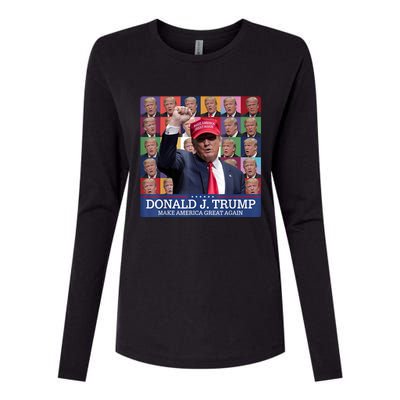 Donald Trump Era 2024 Trump Election Womens Cotton Relaxed Long Sleeve T-Shirt